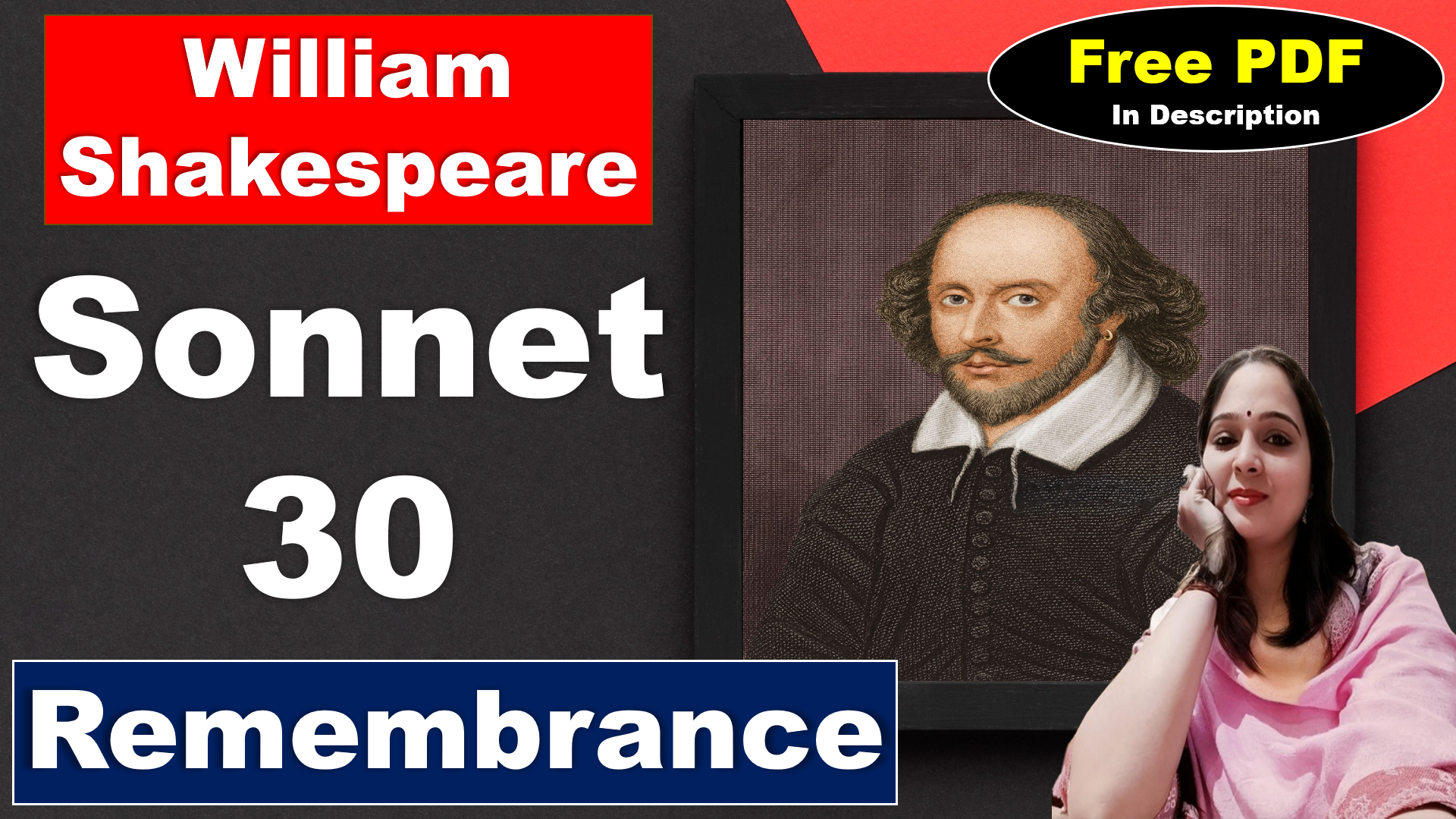 You are currently viewing Sonnet 30 by William Shakespeare | Remembrance | When to the sessions of sweet silent thought | Free PDF Download – Easy Literary Lessons