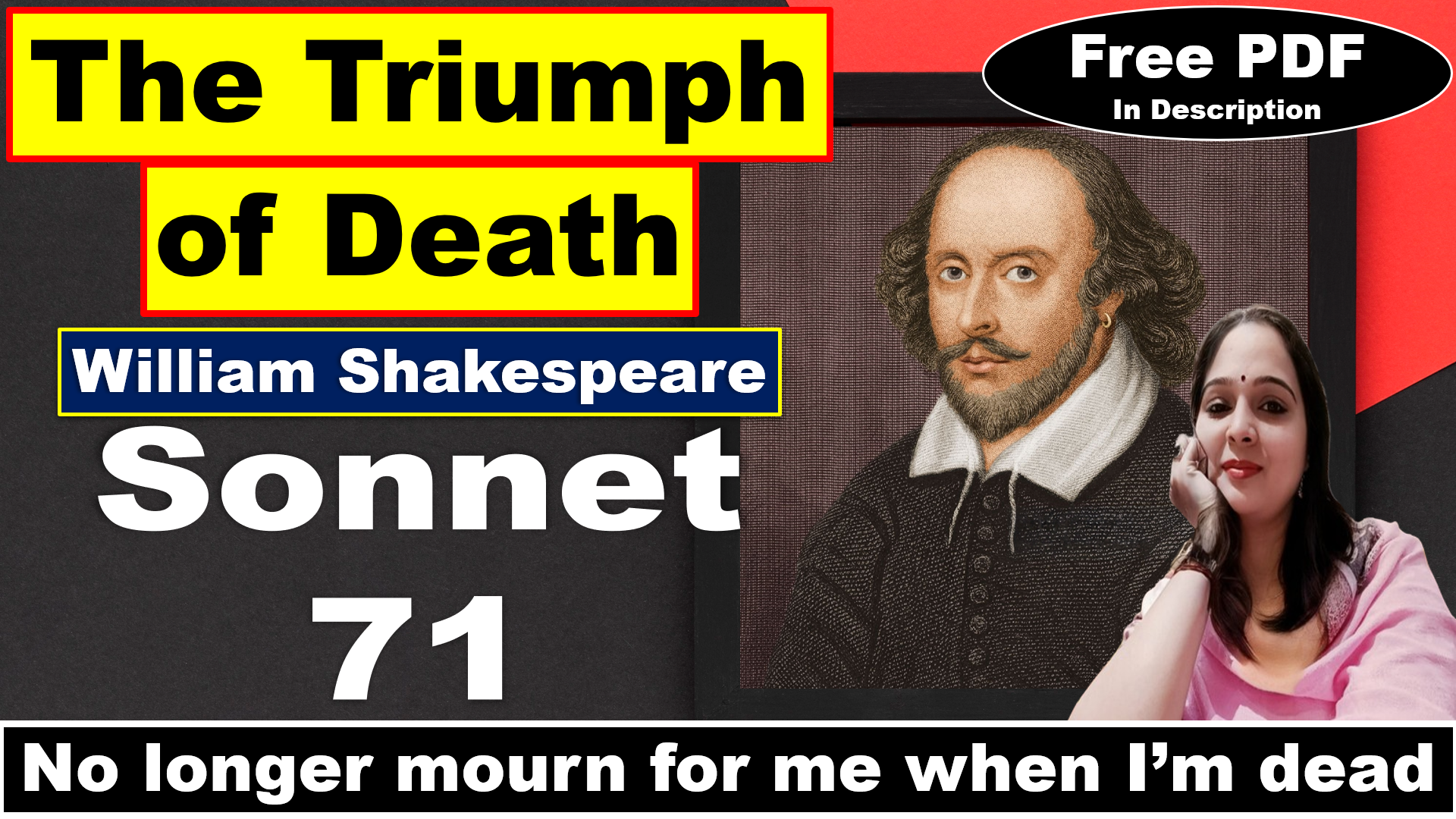 You are currently viewing Sonnet 71 by William Shakespeare | The Triumph of Death | No longer mourn for me when I am dead | William Shakespeare | Explanation | Summary | Key Points | Word Meaning | Questions Answers | Free PDF Download – Easy Literary Lessons