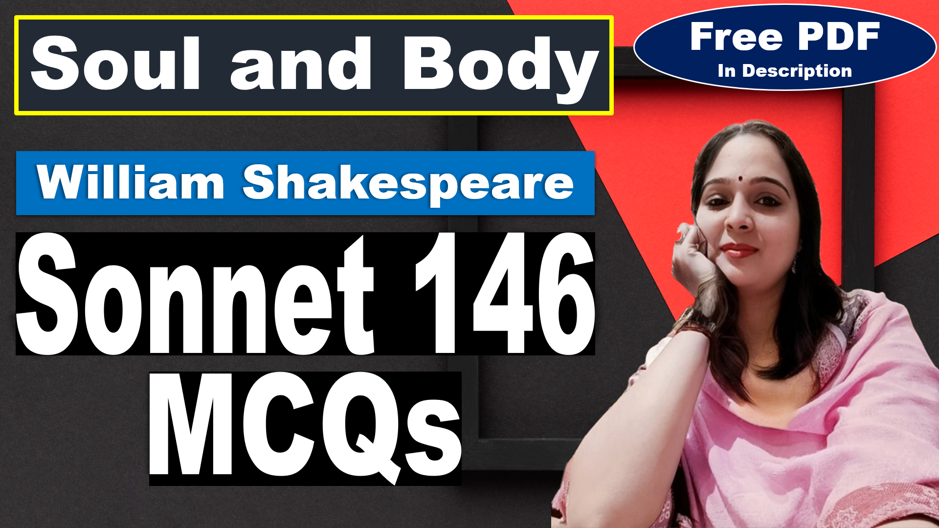 You are currently viewing Sonnet 146 MCQs | Soul and Body MCQs | Sonnet 146 by William Shakespeare | Free PDF Download – Easy Literary Lessons