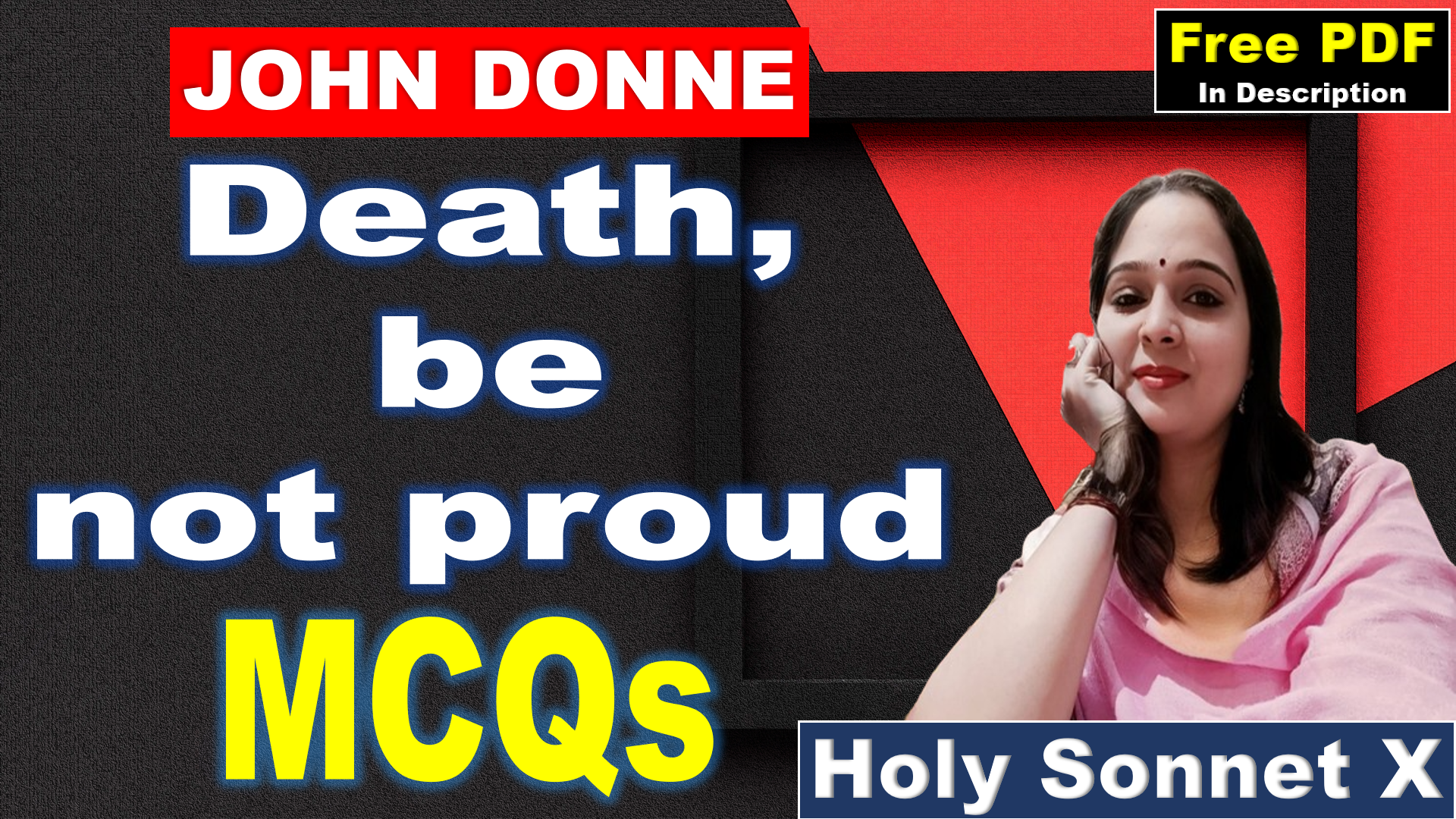 You are currently viewing MCQs | Death be not proud MCQs | Death be not proud | John Donne | Free PDF Download – Easy Literary Lessons