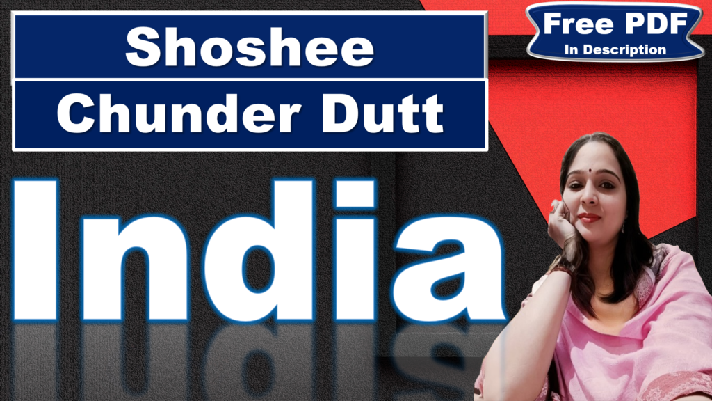 India Poem by Shoshee Chunder Dutt