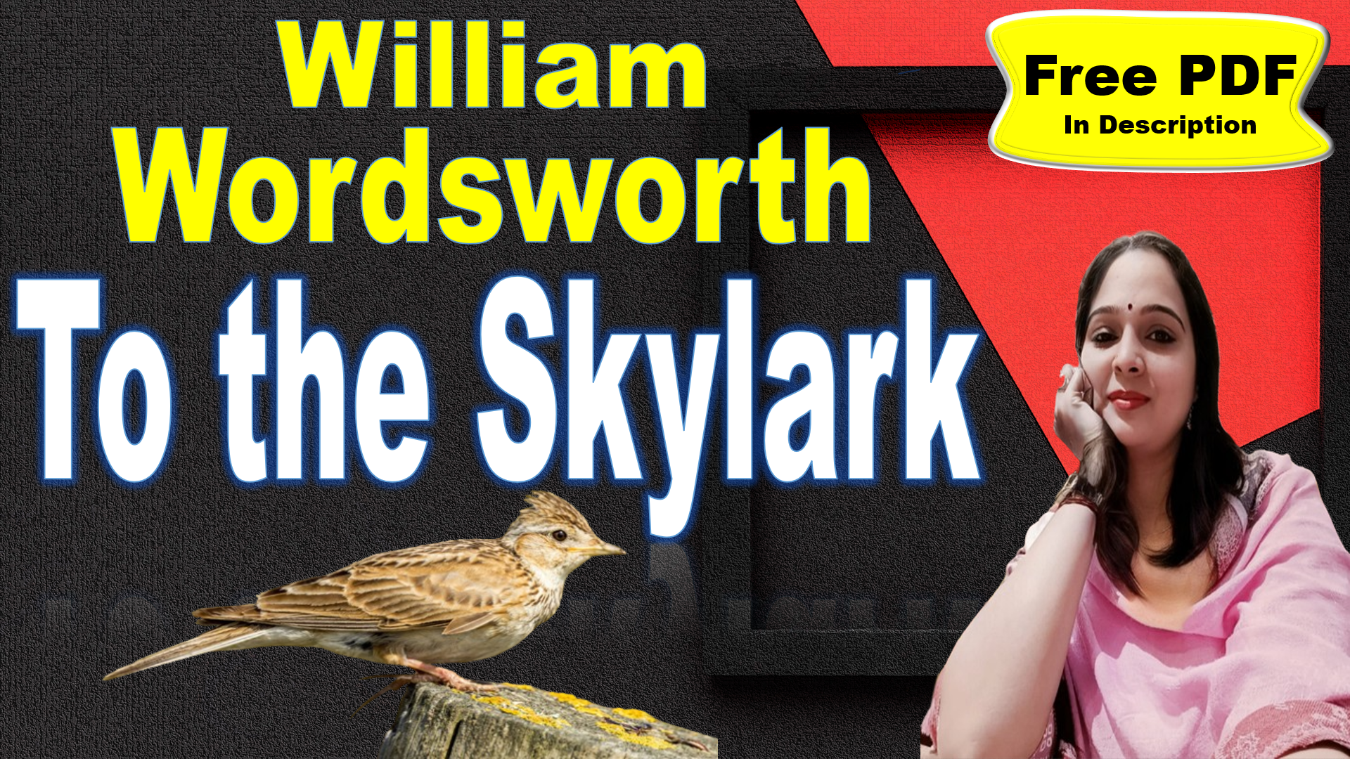 You are currently viewing To the Skylark by William Wordsworth | To the Skylark | William Wordsworth | Explanation | Summary | Key Points | Word Meaning | Critical Appreciation | Questions Answers | Free PDF Download – Easy Literary Lessons