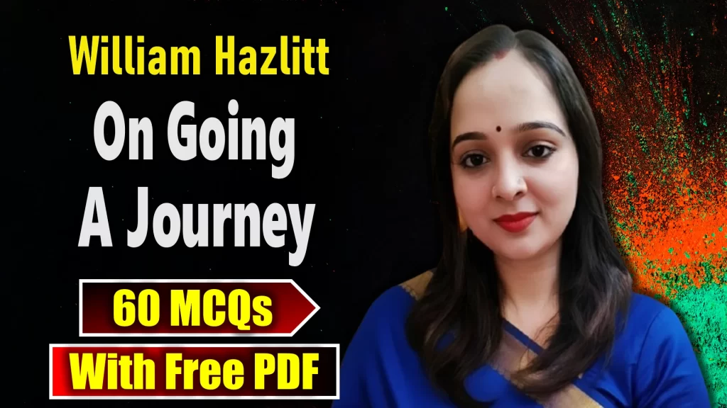 On Going a Journey MCQs