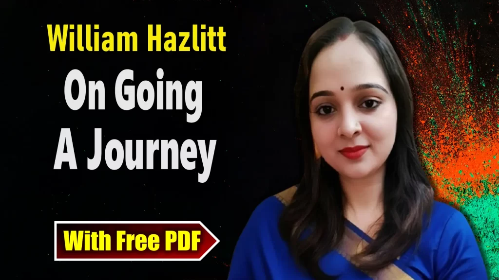On Going a Journey