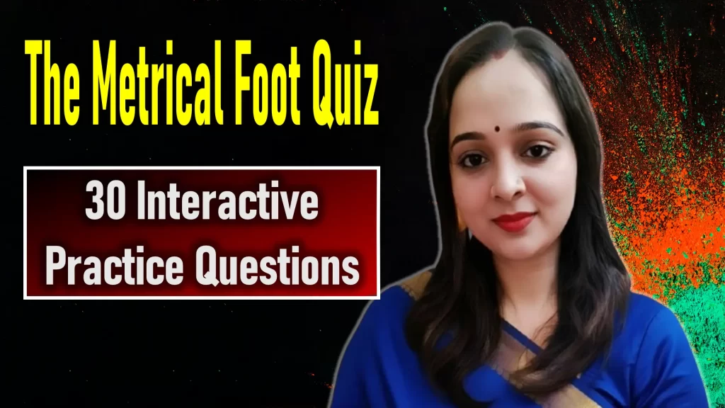 The Metrical Foot Quiz | Easy Literary Lessons